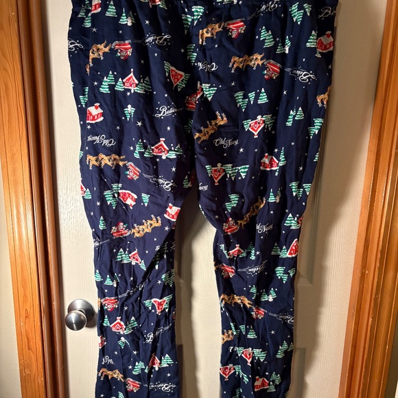 Old Navy flannel Santa and his reindeer PJ bottoms size 3x - Picture 3 of 4
